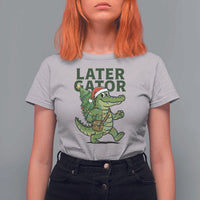 Funny Alligator Christmas T Shirt For Women Lator Gator - Wonder Print Shop