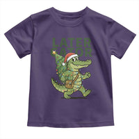 Funny Alligator Christmas Toddler T Shirt Lator Gator - Wonder Print Shop