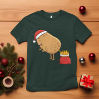 Funny French Fries Christmas T Shirt Potato Food Eaters - Wonder Print Shop