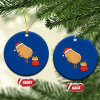 Funny French Fries Christmas Ceramic Ornament Potato Food Eaters - Wonder Print Shop