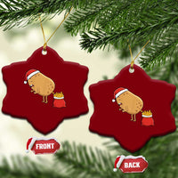 Funny French Fries Christmas Ceramic Ornament Potato Food Eaters - Wonder Print Shop