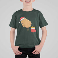 Funny French Fries Christmas T Shirt For Kid Potato Food Eaters - Wonder Print Shop