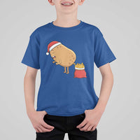 Funny French Fries Christmas T Shirt For Kid Potato Food Eaters - Wonder Print Shop