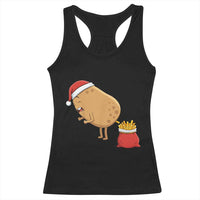 Funny French Fries Christmas Racerback Tank Top Potato Food Eaters - Wonder Print Shop