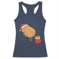 Funny French Fries Christmas Racerback Tank Top Potato Food Eaters - Wonder Print Shop