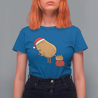 Funny French Fries Christmas T Shirt For Women Potato Food Eaters - Wonder Print Shop