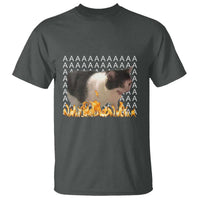 Screaming Cat Meme T Shirt Funny Internet Gen Z Cat Lover