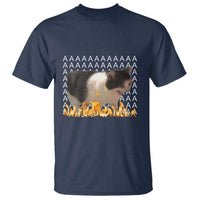Screaming Cat Meme T Shirt Funny Internet Gen Z Cat Lover