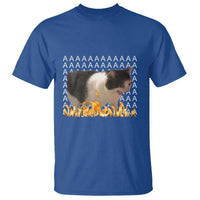 Screaming Cat Meme T Shirt Funny Internet Gen Z Cat Lover