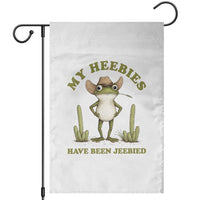 Funny Cowboy Frog Meme Garden Flag My Heebies Have Been Jeebied