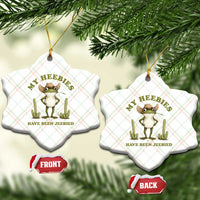 Funny Cowboy Frog Meme Ceramic Ornament My Heebies Have Been Jeebied