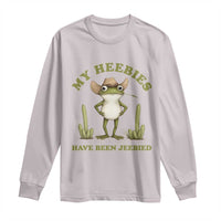 Funny Cowboy Frog Meme Long Sleeve Shirt My Heebies Have Been Jeebied