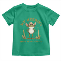 Funny Cowboy Frog Meme Toddler T Shirt My Heebies Have Been Jeebied