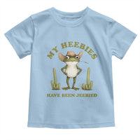 Funny Cowboy Frog Meme Toddler T Shirt My Heebies Have Been Jeebied
