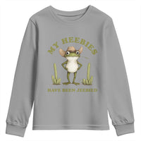 Funny Cowboy Frog Meme Youth Sweatshirt My Heebies Have Been Jeebied