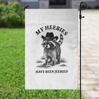 Funny Cowboy Raccoon Meme Garden Flag My Heebies Have Been Jeebied
