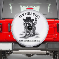 Funny Cowboy Raccoon Meme Spare Tire Cover My Heebies Have Been Jeebied
