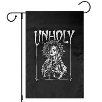 Unholy Nun Garden Flag Funny Horror Unholy Nun Satan Baphomet Gothic