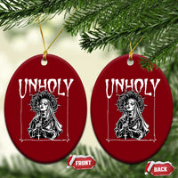 Unholy Nun Ceramic Ornament Funny Horror Unholy Nun Satan Baphomet Gothic