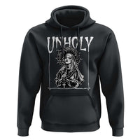 Unholy Nun Hoodie Funny Horror Unholy Nun Satan Baphomet Gothic
