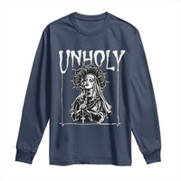 Unholy Nun Long Sleeve Shirt Funny Horror Unholy Nun Satan Baphomet Gothic