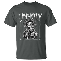Unholy Nun T Shirt Funny Horror Unholy Nun Satan Baphomet Gothic