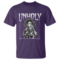 Unholy Nun T Shirt Funny Horror Unholy Nun Satan Baphomet Gothic