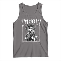 Unholy Nun Tank Top Funny Horror Unholy Nun Satan Baphomet Gothic