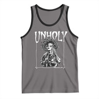 Unholy Nun Tank Top Funny Horror Unholy Nun Satan Baphomet Gothic