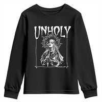 Unholy Nun Youth Sweatshirt Funny Horror Unholy Nun Satan Baphomet Gothic