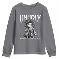 Unholy Nun Youth Sweatshirt Funny Horror Unholy Nun Satan Baphomet Gothic