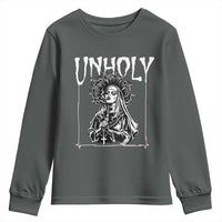 Unholy Nun Youth Sweatshirt Funny Horror Unholy Nun Satan Baphomet Gothic