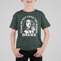 Funny Unholy Nun T Shirt For Kid Please Do Not Feed The Whores Drugs