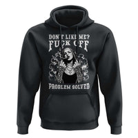 Funny Unholy Nun Hoodie Don't Like Me Fuck Off Problem Solved
