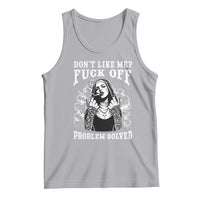 Funny Unholy Nun Tank Top Don't Like Me Fuck Off Problem Solved