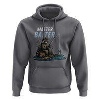 Funny Raccoon Fishing Hoodie Master Baiter Fisherman