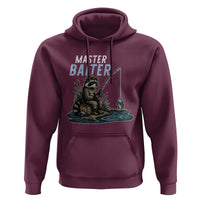 Funny Raccoon Fishing Hoodie Master Baiter Fisherman