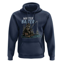 Funny Raccoon Fishing Hoodie Master Baiter Fisherman