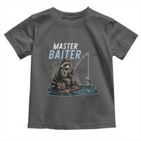 Funny Raccoon Fishing Toddler T Shirt Master Baiter Fisherman