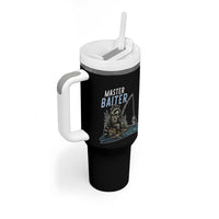 Funny Raccoon Fishing Tumbler With Handle Master Baiter Fisherman