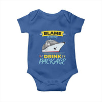Funny Cruise Vacation Baby Onesie Blame It On The Drink Package - Wonder Print Shop