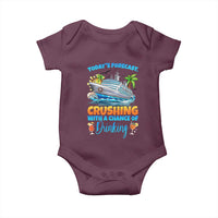 Funny Cruise Vacation Trip Drinking Baby Onesie Today Is Forecast Cruising With A Chance Of Drinking - Wonder Print Shop