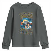 Funny Cruise Youth Sweatshirt It Is Not Easy Being My Wife's Cruise Candy - Wonder Print Shop