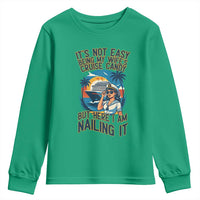 Funny Cruise Youth Sweatshirt It Is Not Easy Being My Wife's Cruise Candy - Wonder Print Shop