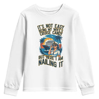 Funny Cruise Youth Sweatshirt It Is Not Easy Being My Wife's Cruise Candy - Wonder Print Shop