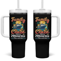 Family Cruise Making Memories For A Life Time Tumbler With Handle Funny Cruise Vacation Trip - Wonder Print Shop
