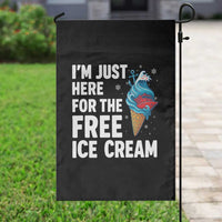 Funny Cruise Garden Flag I Am Just Here For The Free Ice Cream - Wonder Print Shop