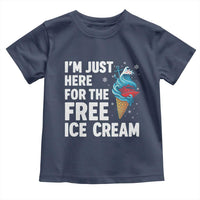 Funny Cruise Toddler T Shirt I Am Just Here For The Free Ice Cream - Wonder Print Shop