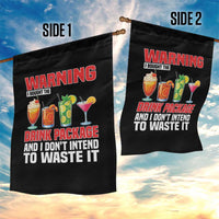 Funny Cruise Ship Garden Flag Warning I Bought The Drink Package - Wonder Print Shop