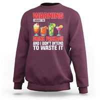 Funny Cruise Ship Sweatshirt Warning I Bought The Drink Package - Wonder Print Shop